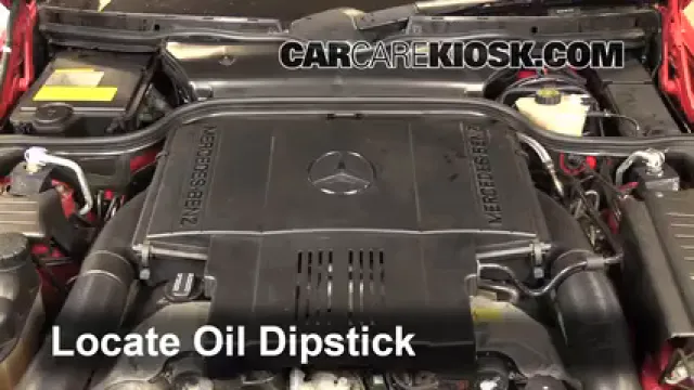 1998 Mercedes-Benz SL500 5.0L V8 Aceite Controlar nivel de aceite